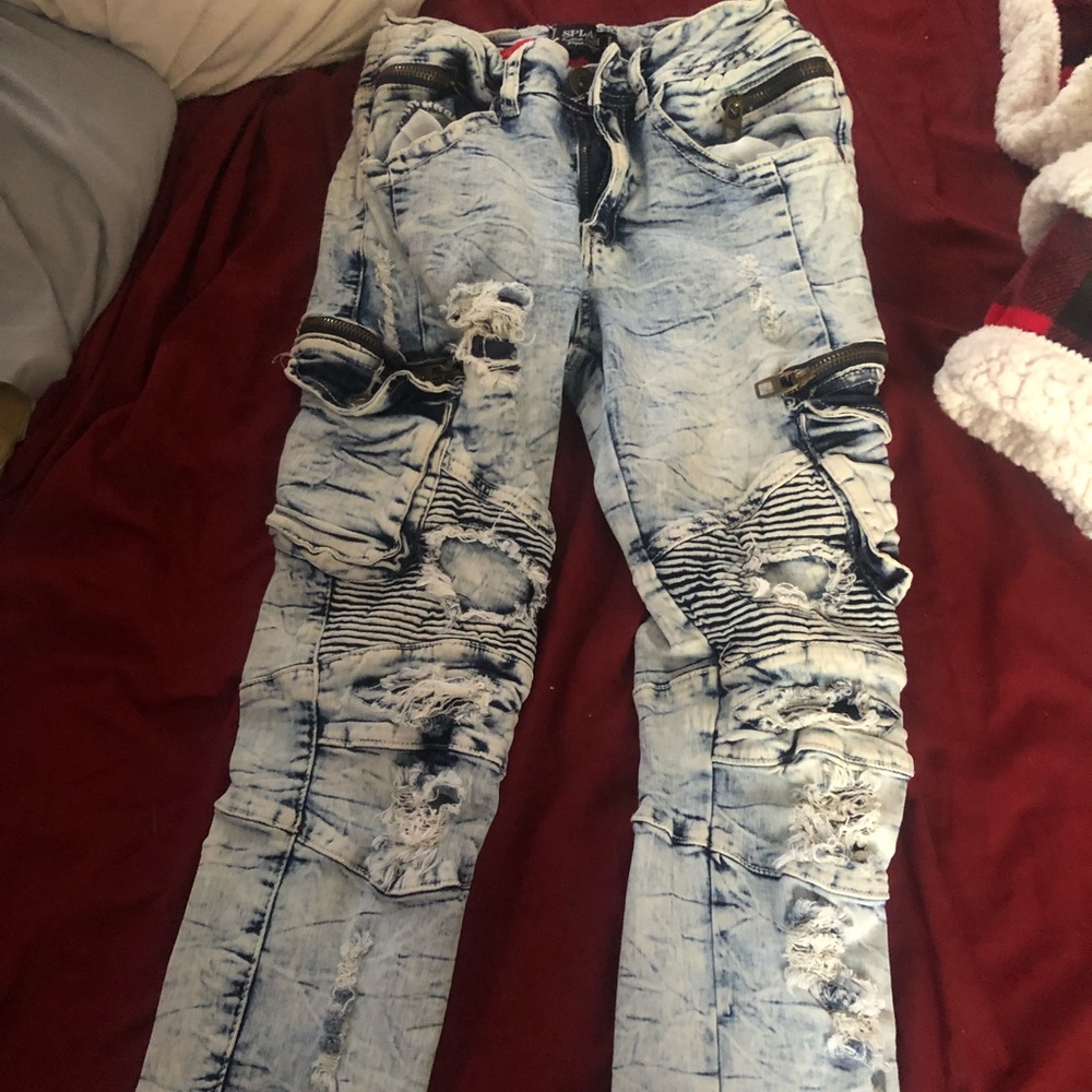 Biker jeans